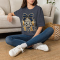 Cougars Leopard Headphones T-Shirt — Cute Team Mascot Graphic Tee