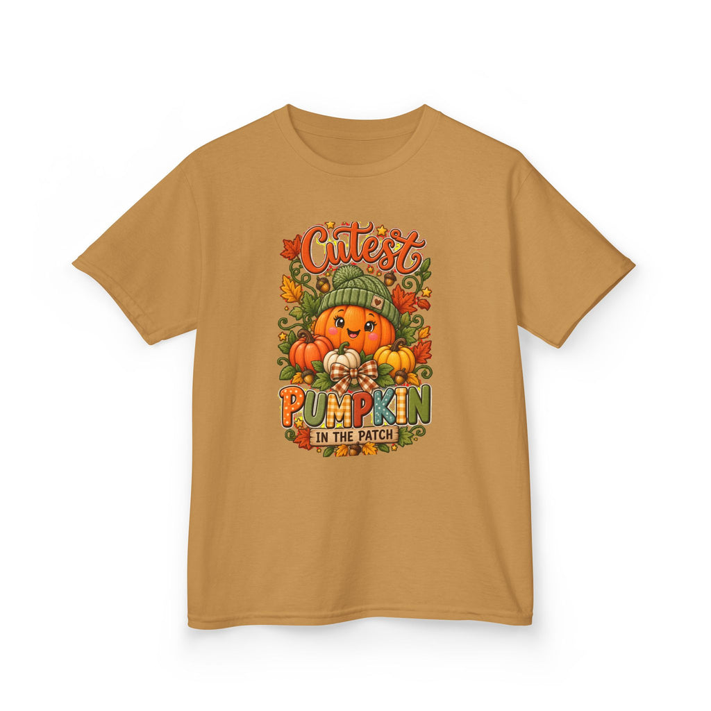 Kids "Cutest Pumpkin in the Patch" Tee — Fall Halloween Shirt for Toddlers