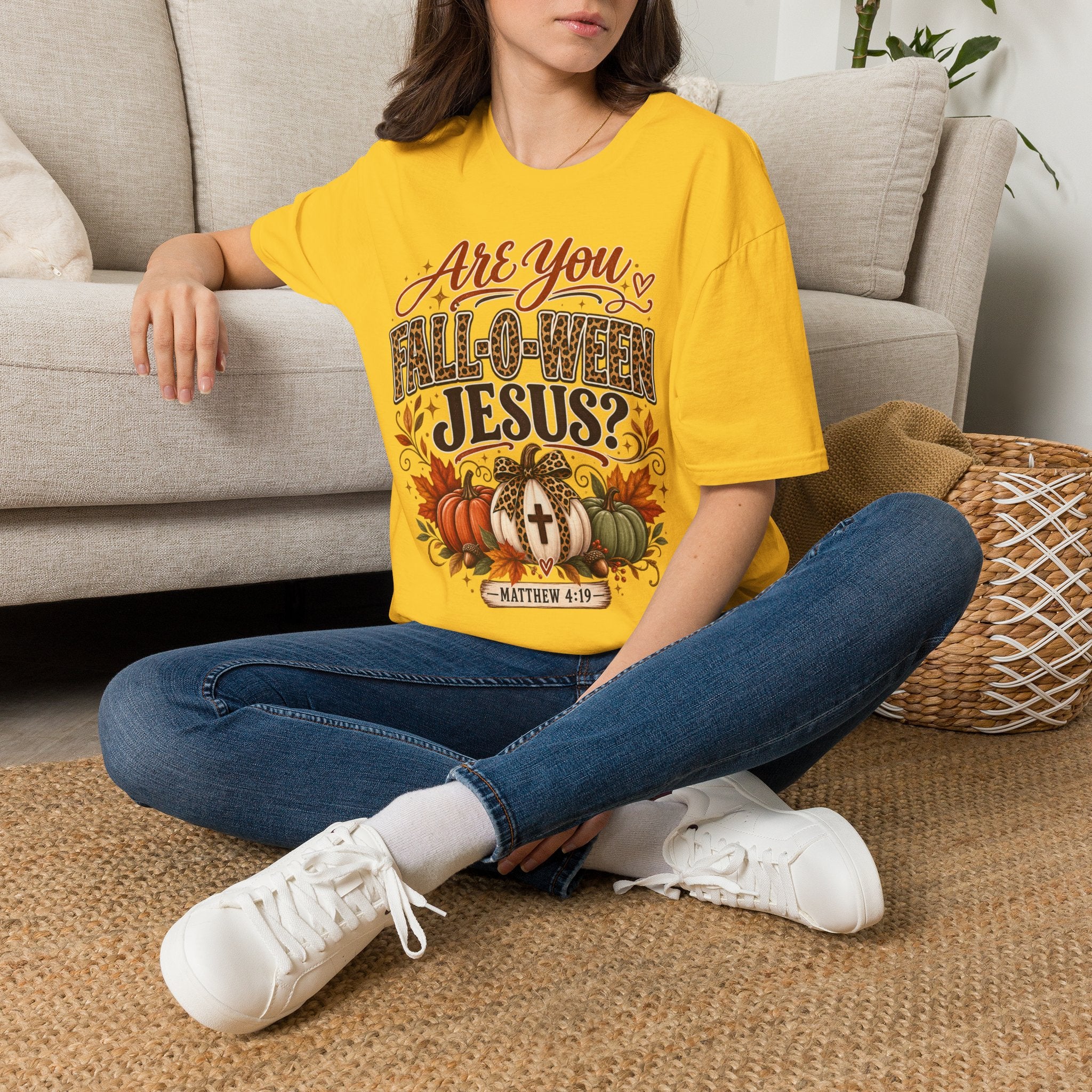 Are You Fall-O-Ween Jesus? T-Shirt — Christian Halloween Fall Graphic Tee