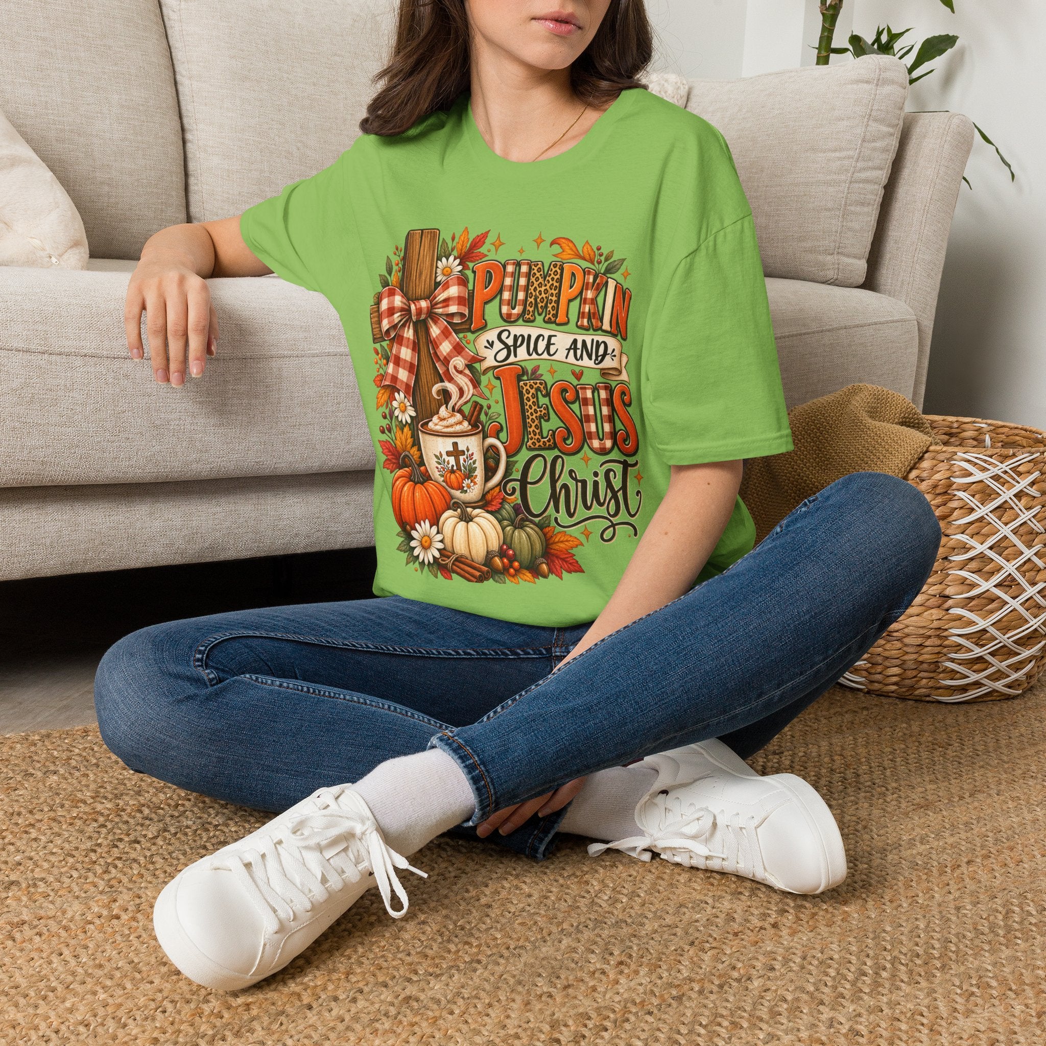 Pumpkin Spice and Jesus Fall T-Shirt