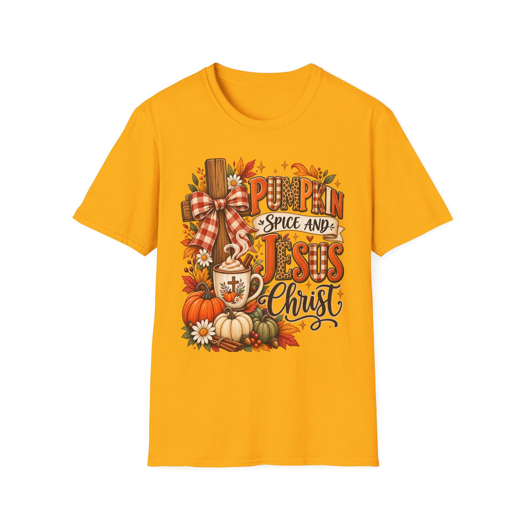Pumpkin Spice and Jesus Fall T-Shirt