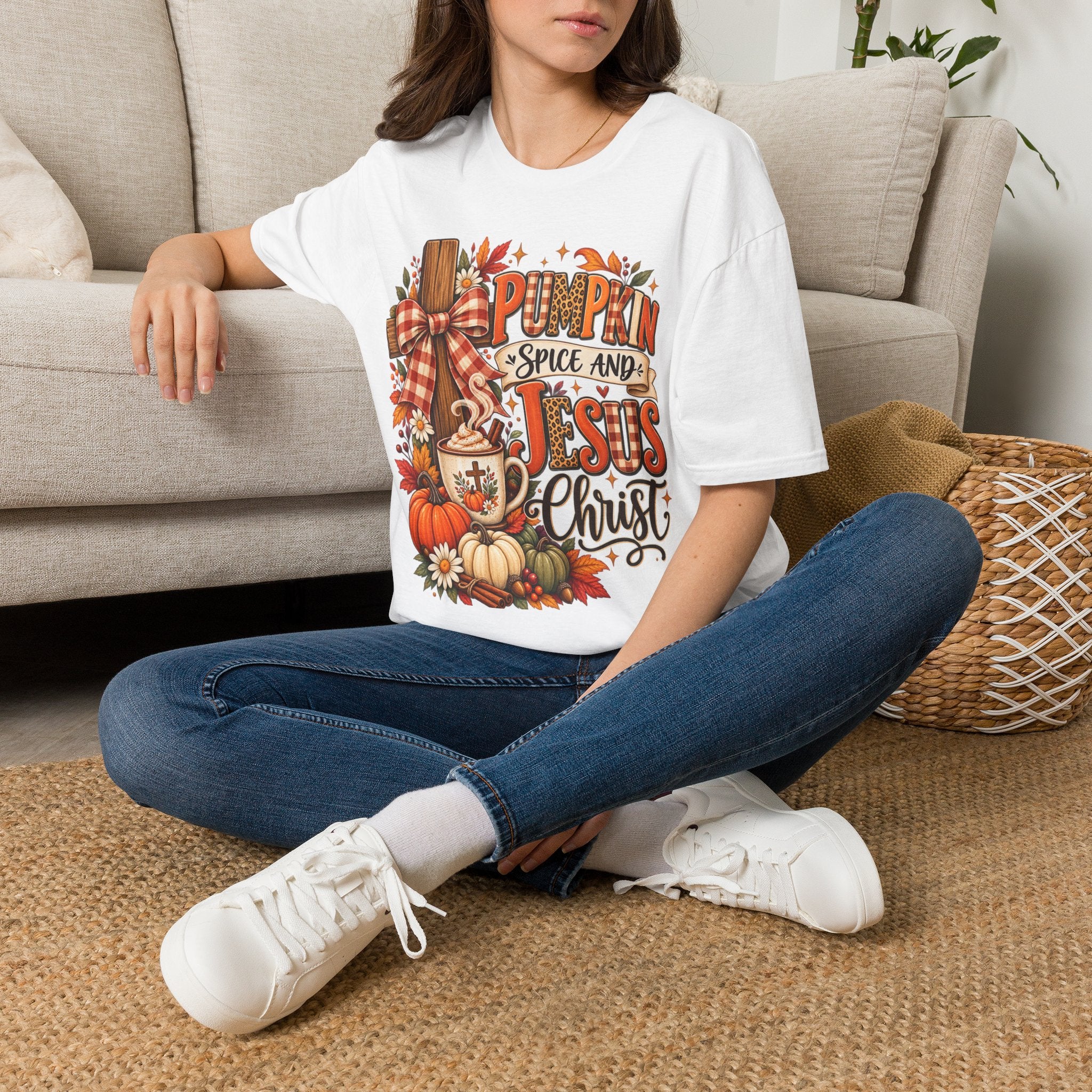 Pumpkin Spice and Jesus Fall T-Shirt