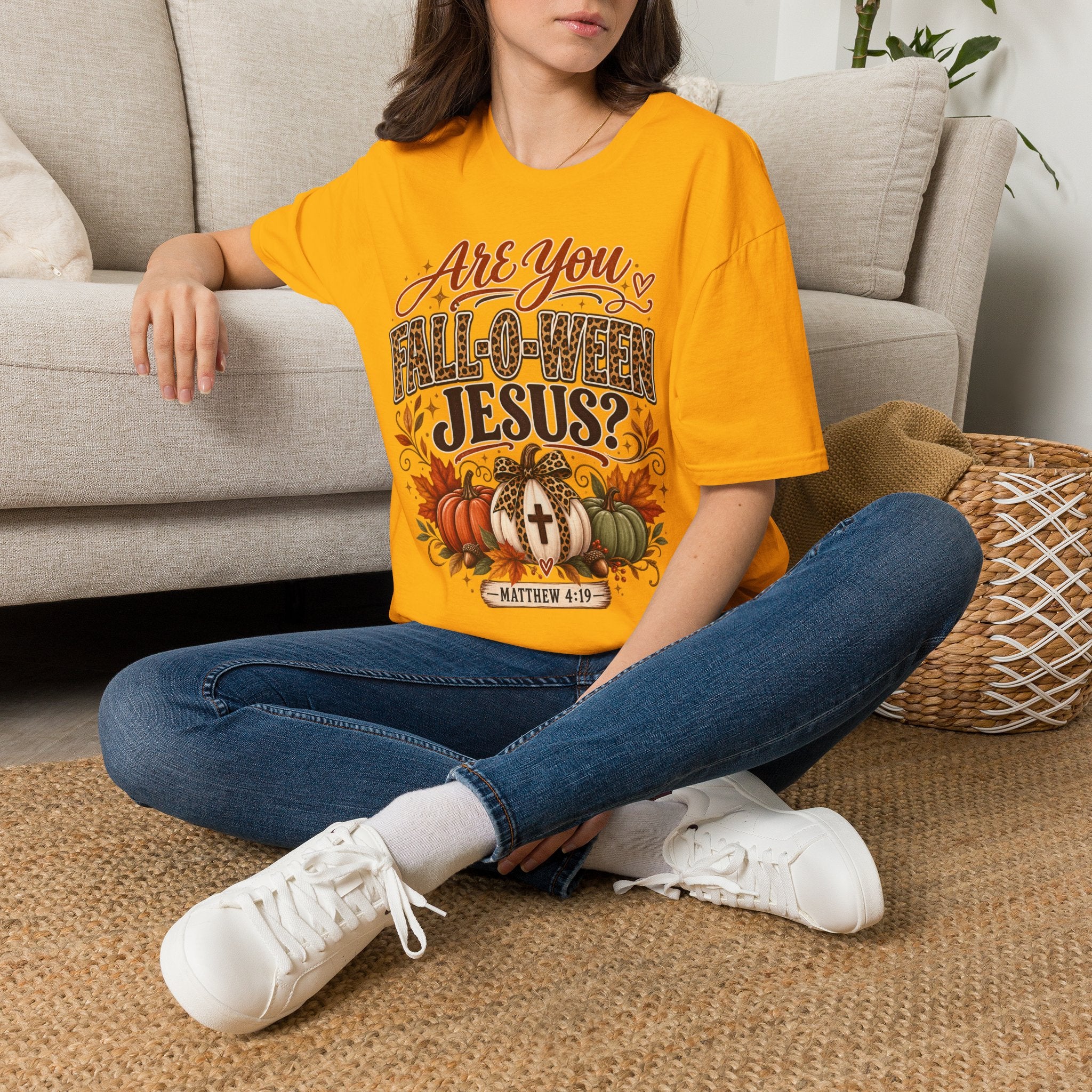 Are You Fall-O-Ween Jesus? T-Shirt — Christian Halloween Fall Graphic Tee