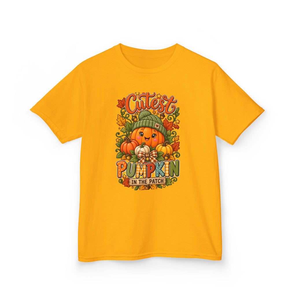 Kids "Cutest Pumpkin in the Patch" Tee — Fall Halloween Shirt for Toddlers