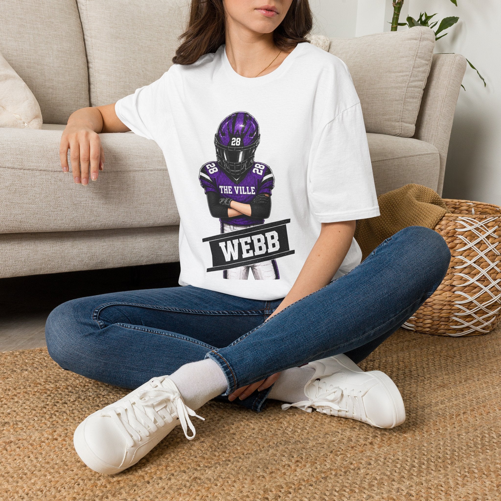 Football Player 'The Ville' Jersey Shirt — Webb #28 Fan Tee
