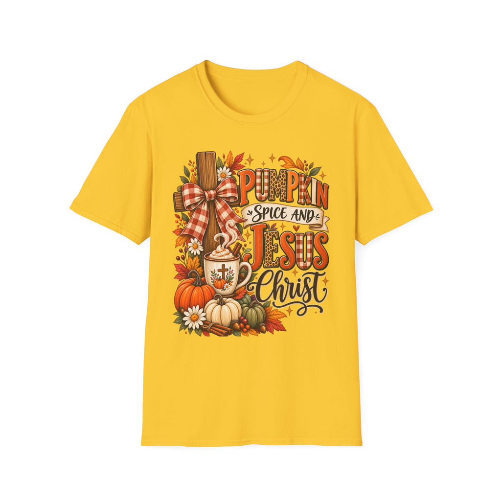 Pumpkin Spice and Jesus Fall T-Shirt
