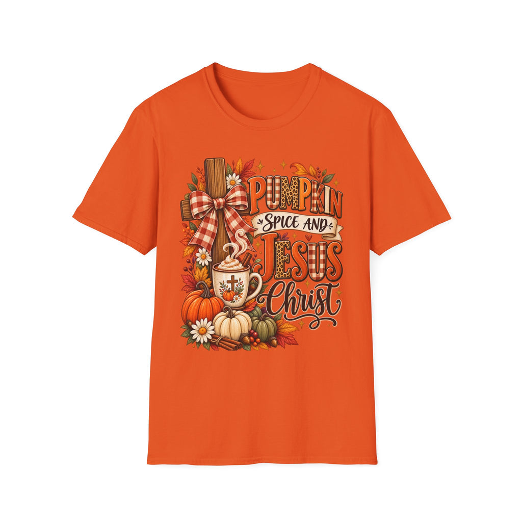 Pumpkin Spice and Jesus Fall T-Shirt