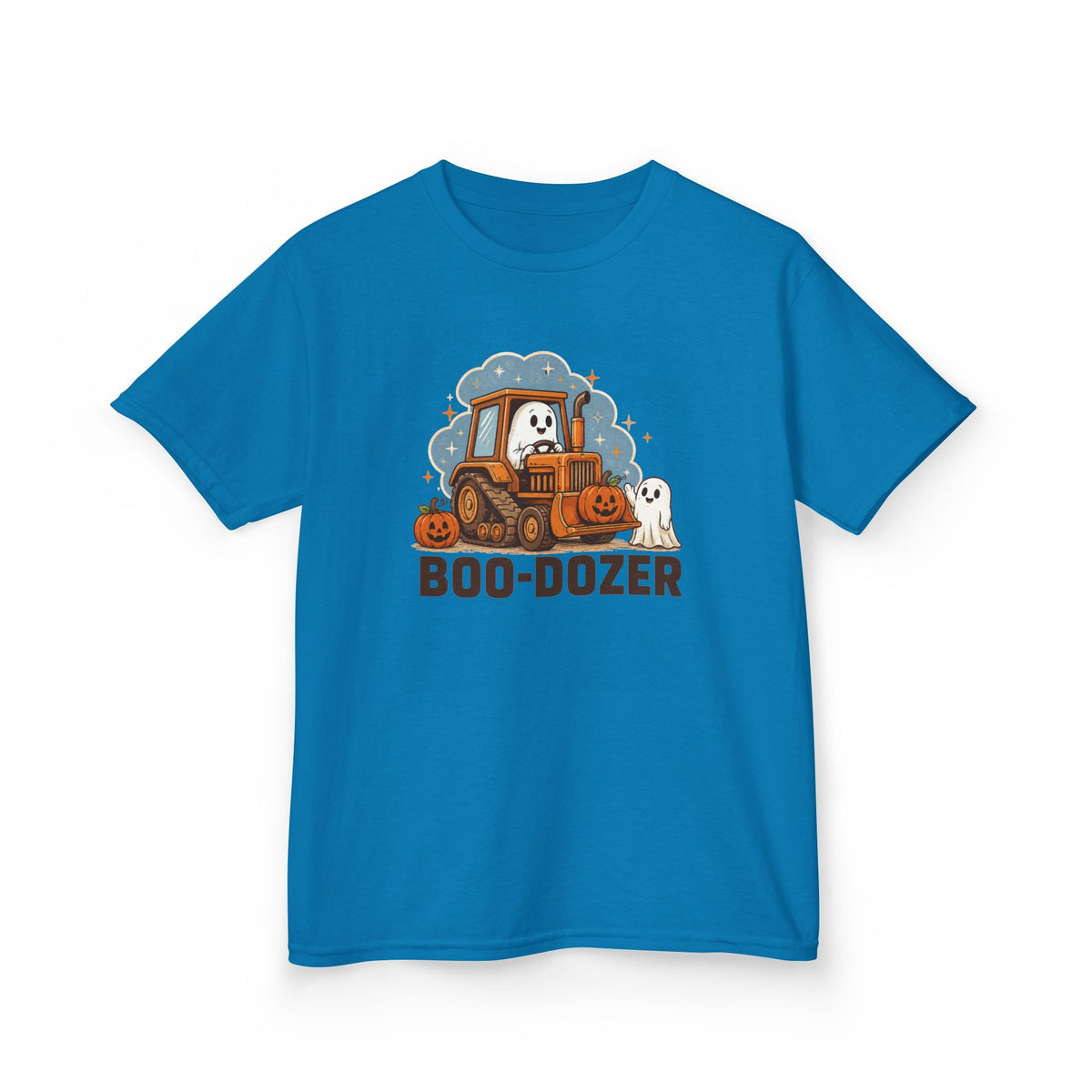 Kids Halloween 'Boo-dozer' T-Shirt — Cute Ghost Bulldozer Costume Tee