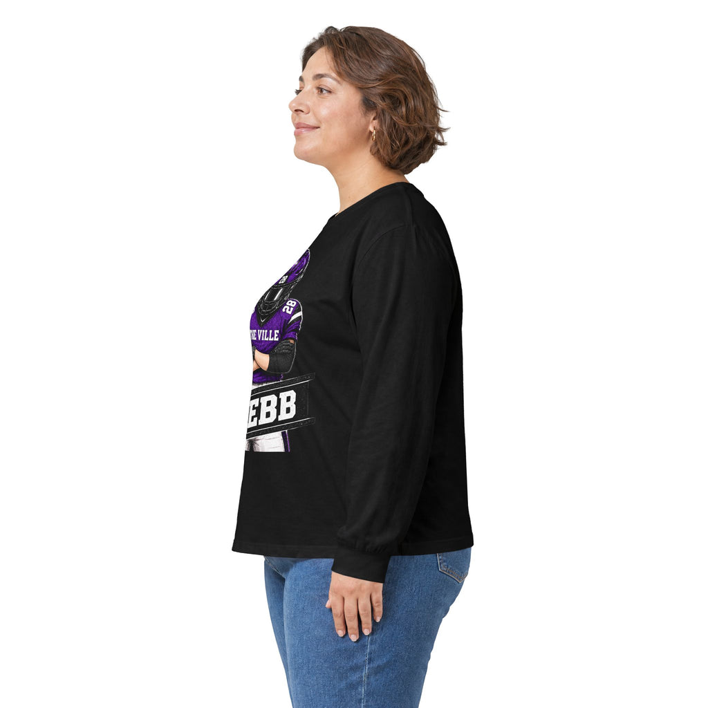Webb Football Player Long Sleeve Tee — The Ville Team Fan Shirt