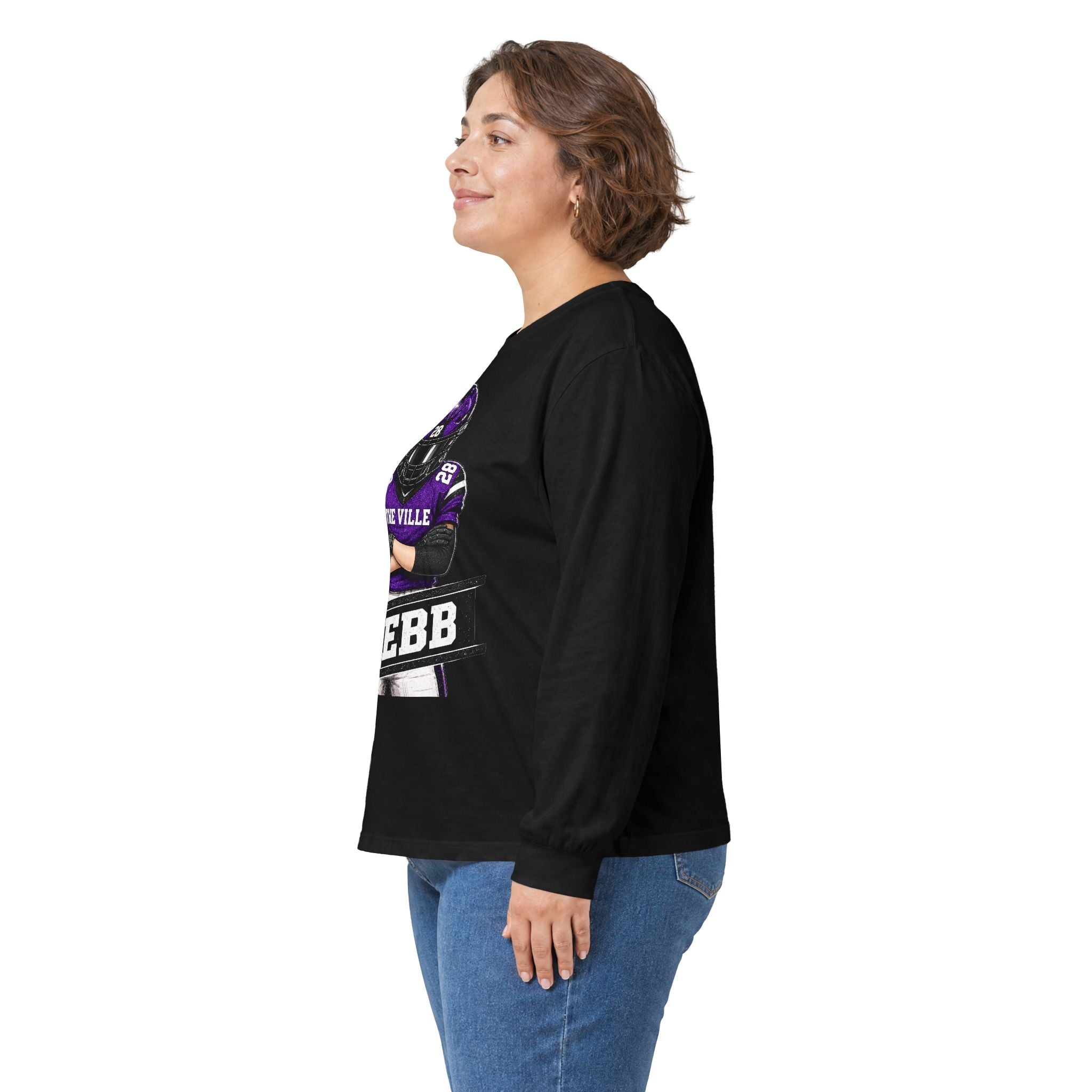 Webb Football Player Long Sleeve Tee — The Ville Team Fan Shirt