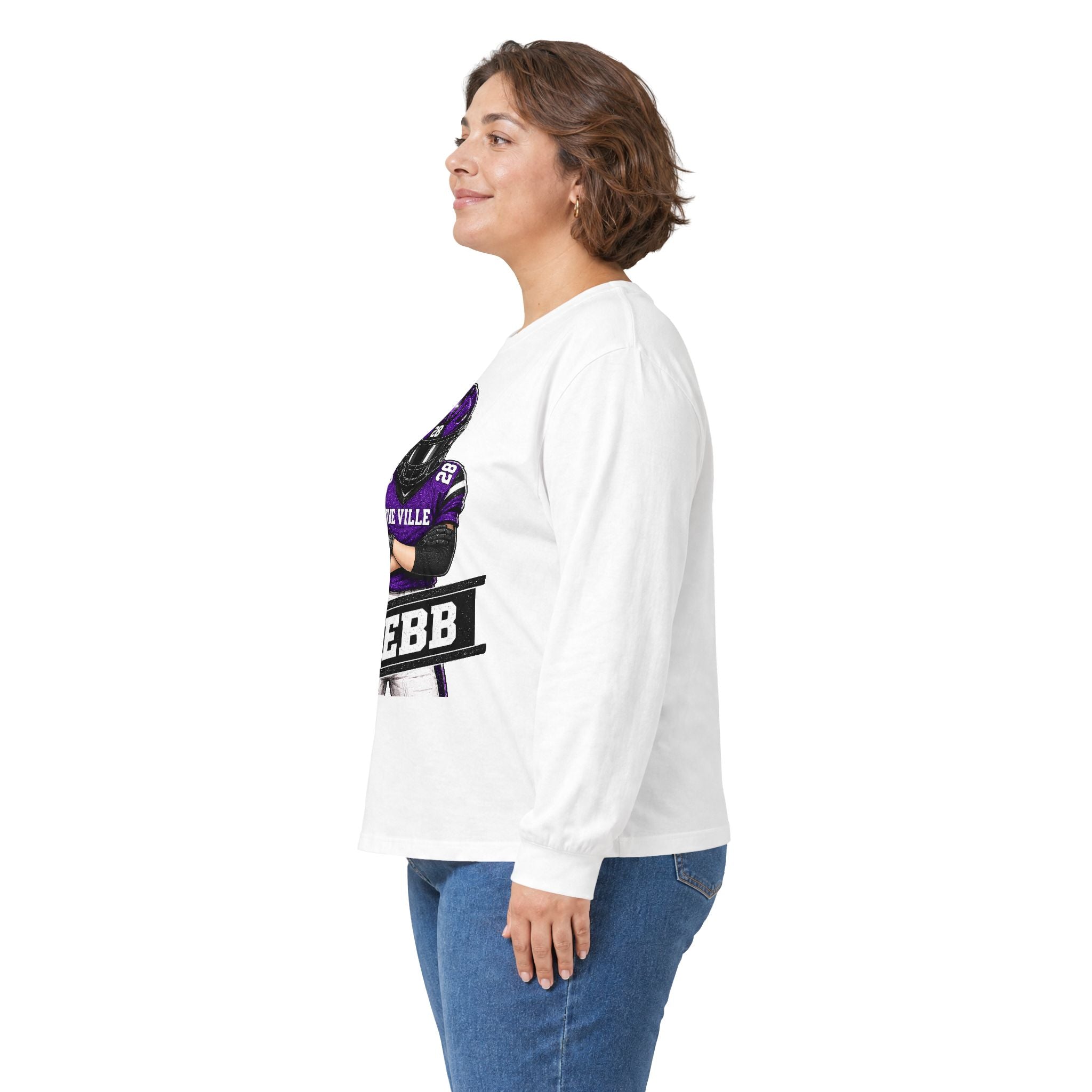 Webb Football Player Long Sleeve Tee — The Ville Team Fan Shirt
