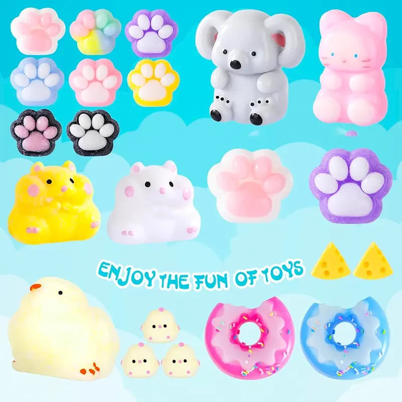 Animal Squishies Squeeze Toy Set