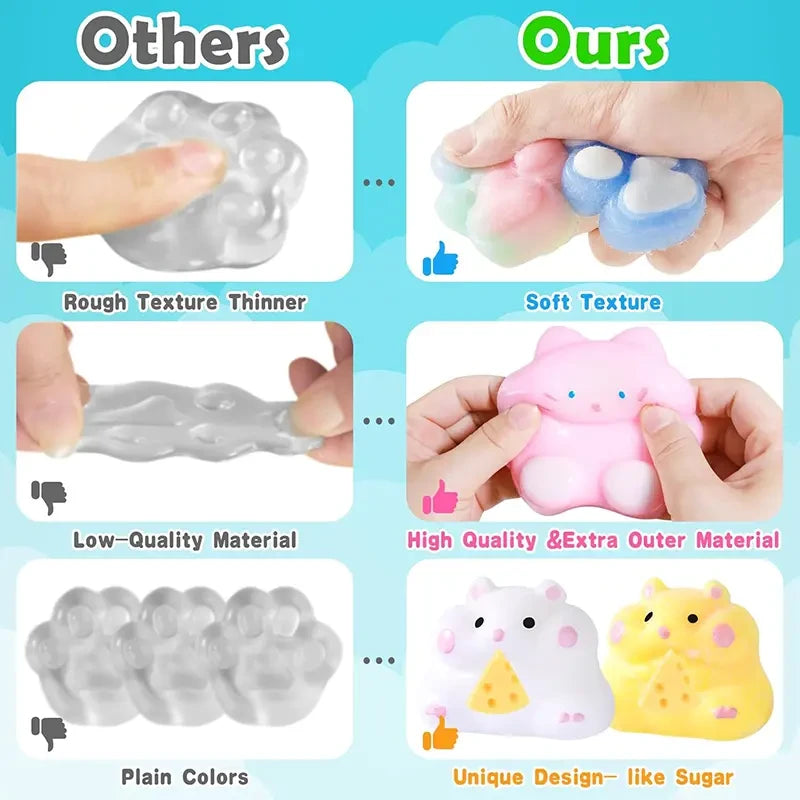Animal Squishies Squeeze Toy Set