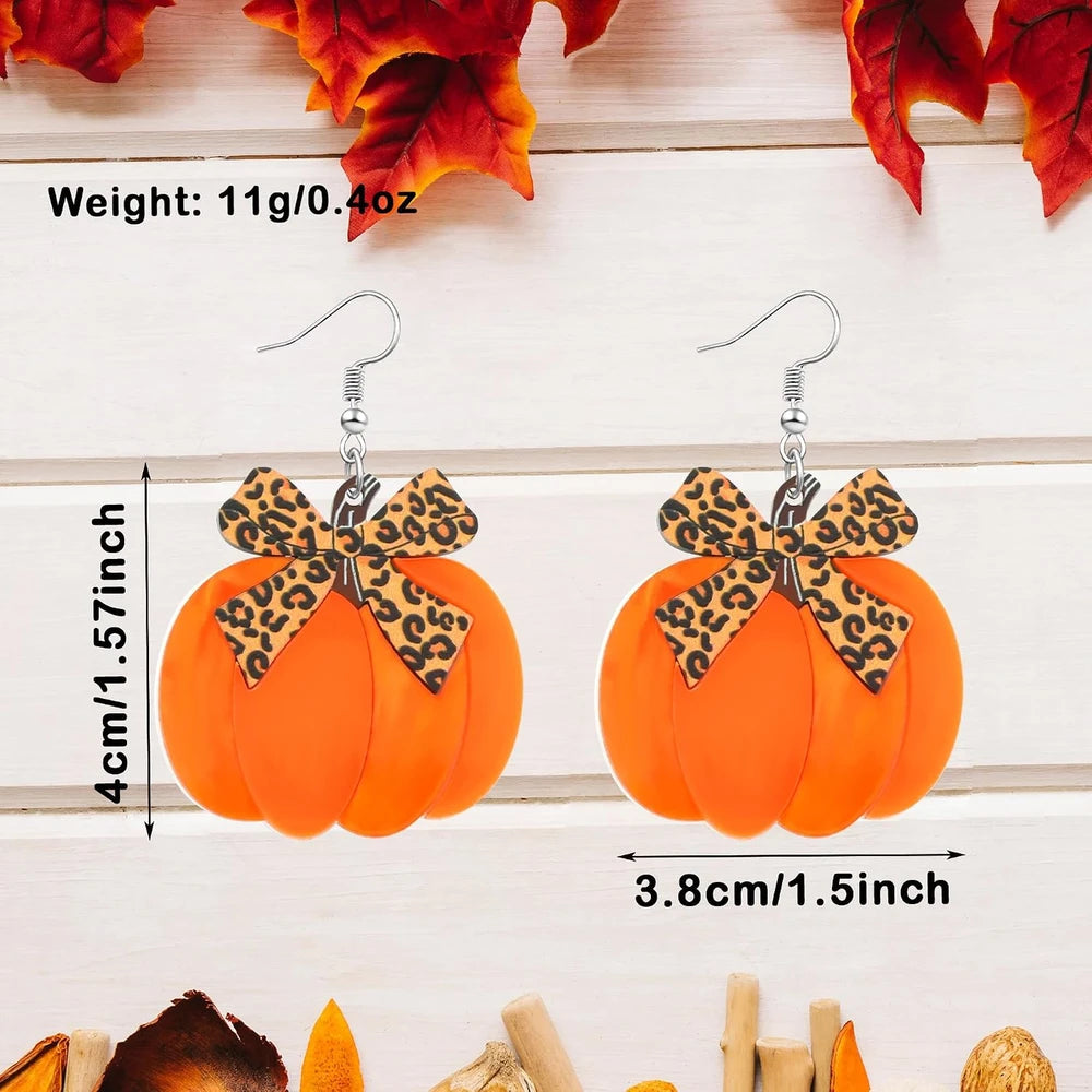 Fall Crystal Maple Leaf Earrings