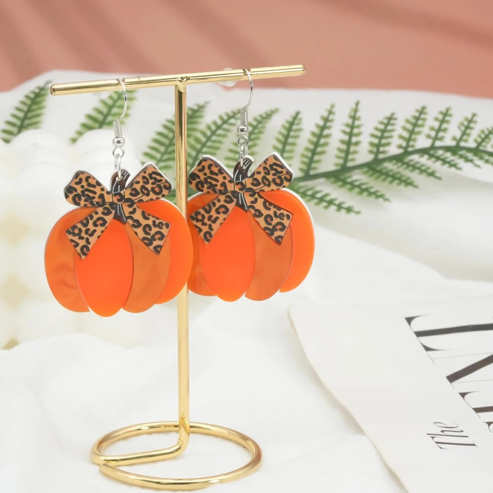 Fall Crystal Maple Leaf Earrings