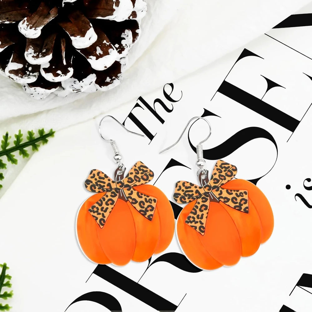 Fall Crystal Maple Leaf Earrings