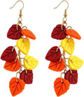 Colorful Leaf Dangle Earrings