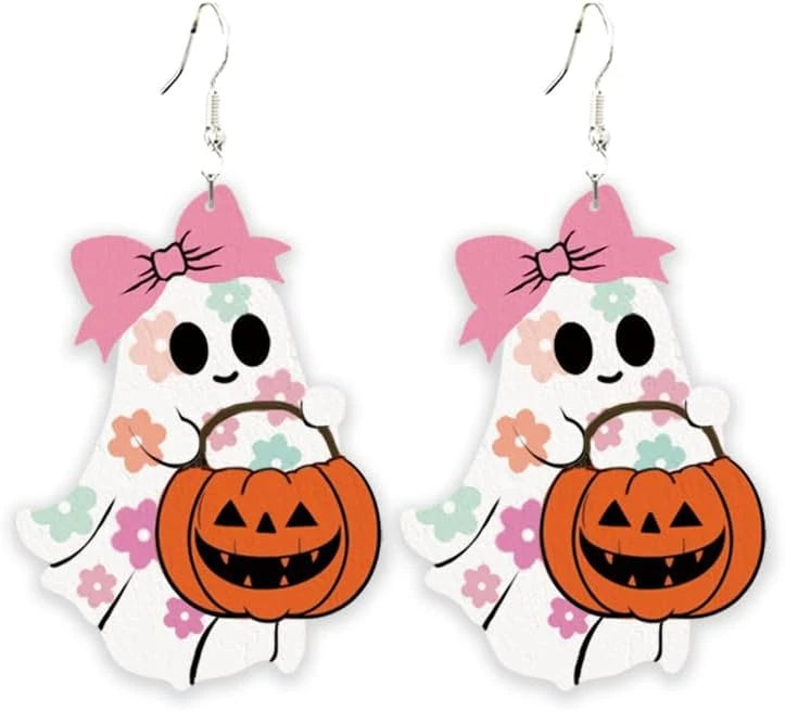 Halloween Teacher Pendant Earrings