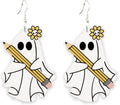 Halloween Teacher Pendant Earrings