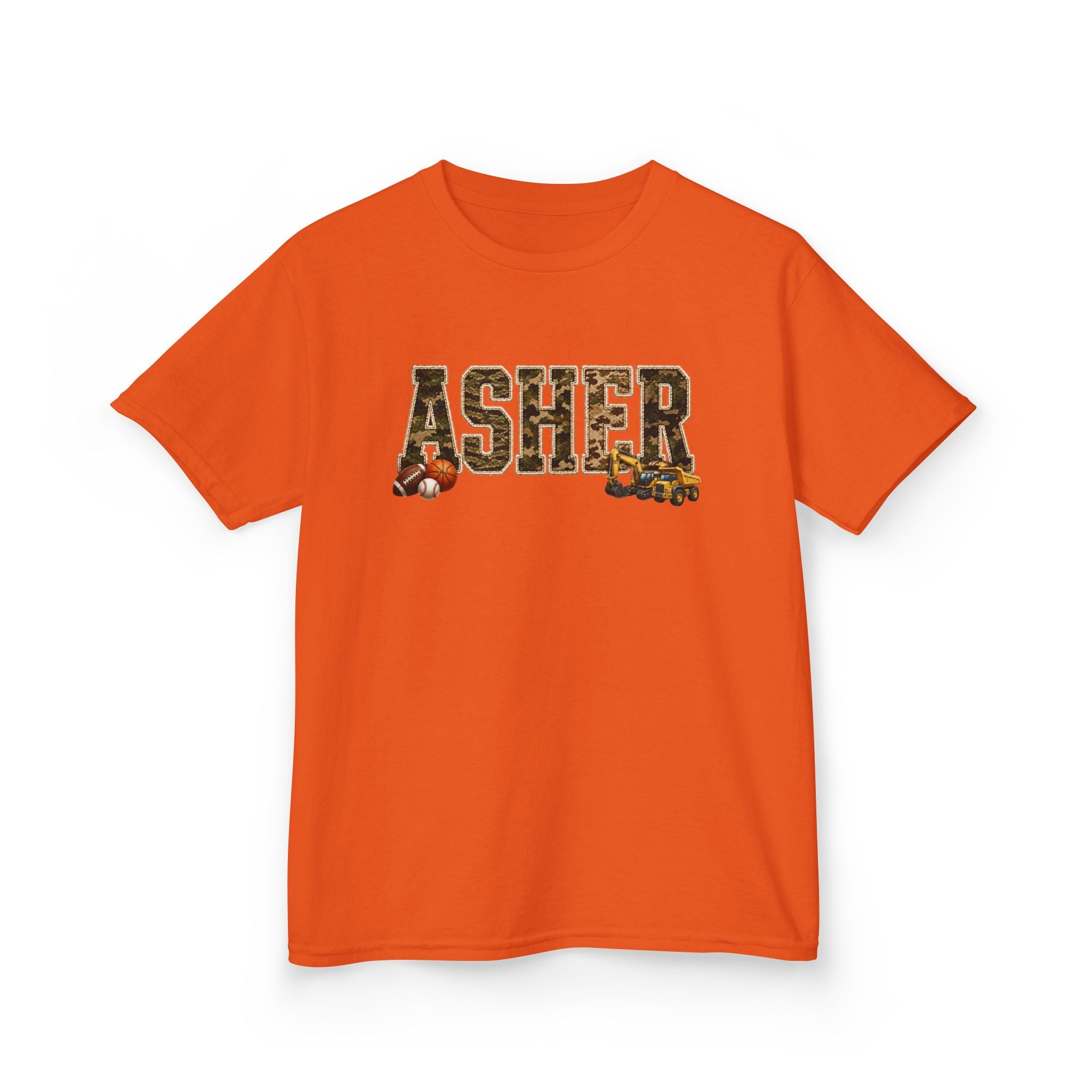Kids T-Shirt — Personalized 'ASHER' Woodland Animals Name Tee