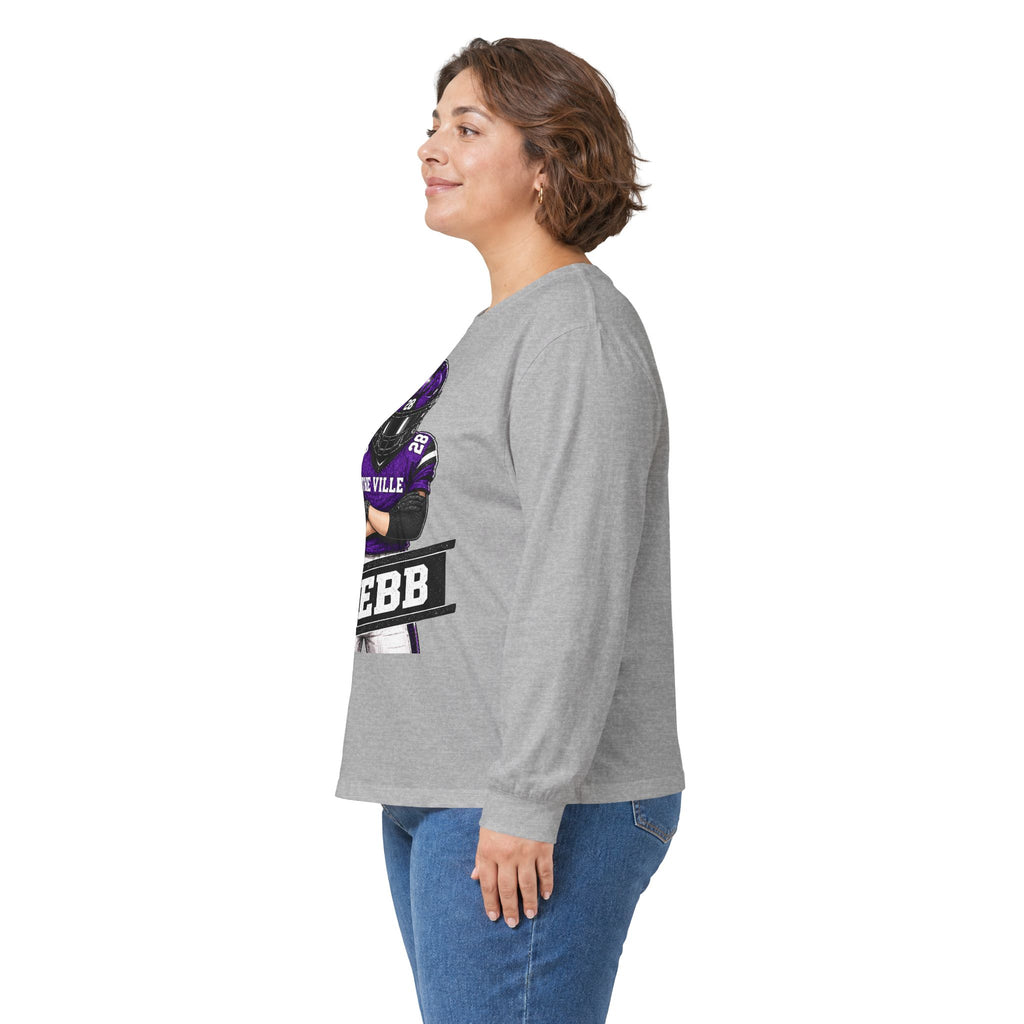 Webb Football Player Long Sleeve Tee — The Ville Team Fan Shirt