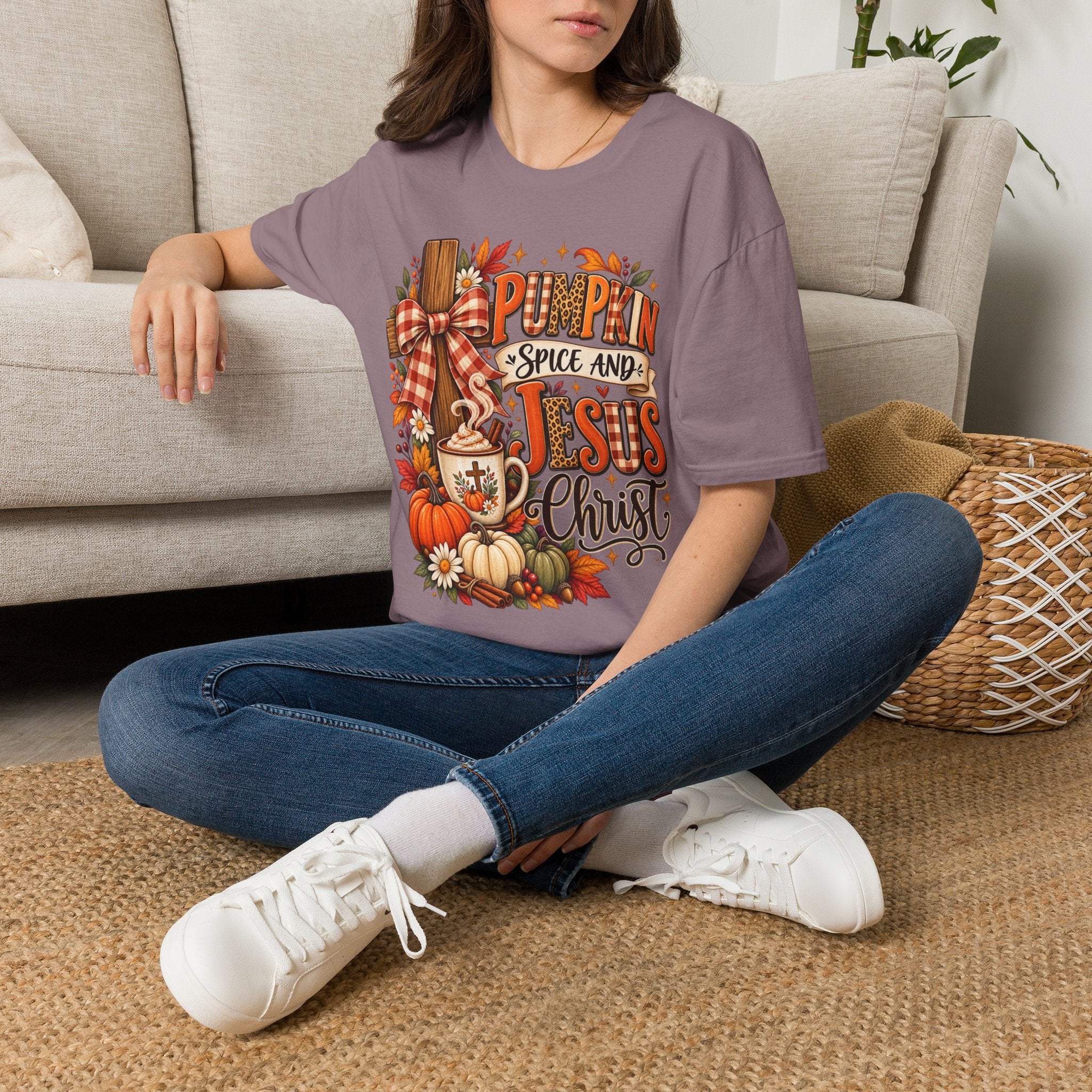 Pumpkin Spice and Jesus Fall T-Shirt