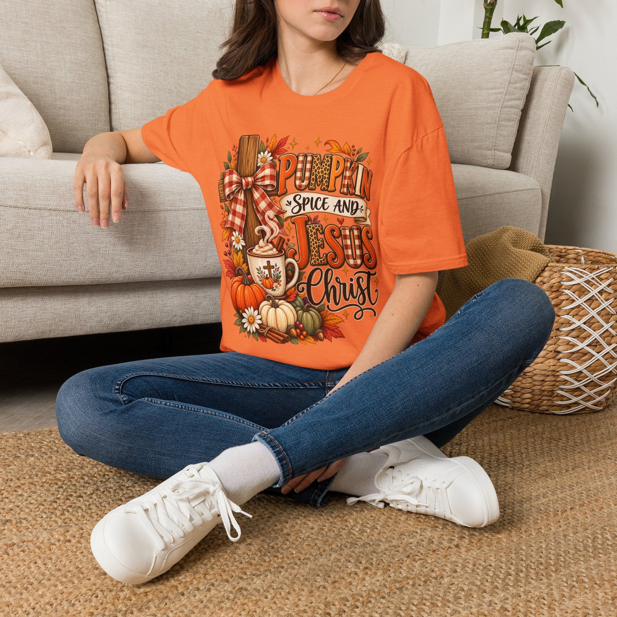 Pumpkin Spice and Jesus Fall T-Shirt
