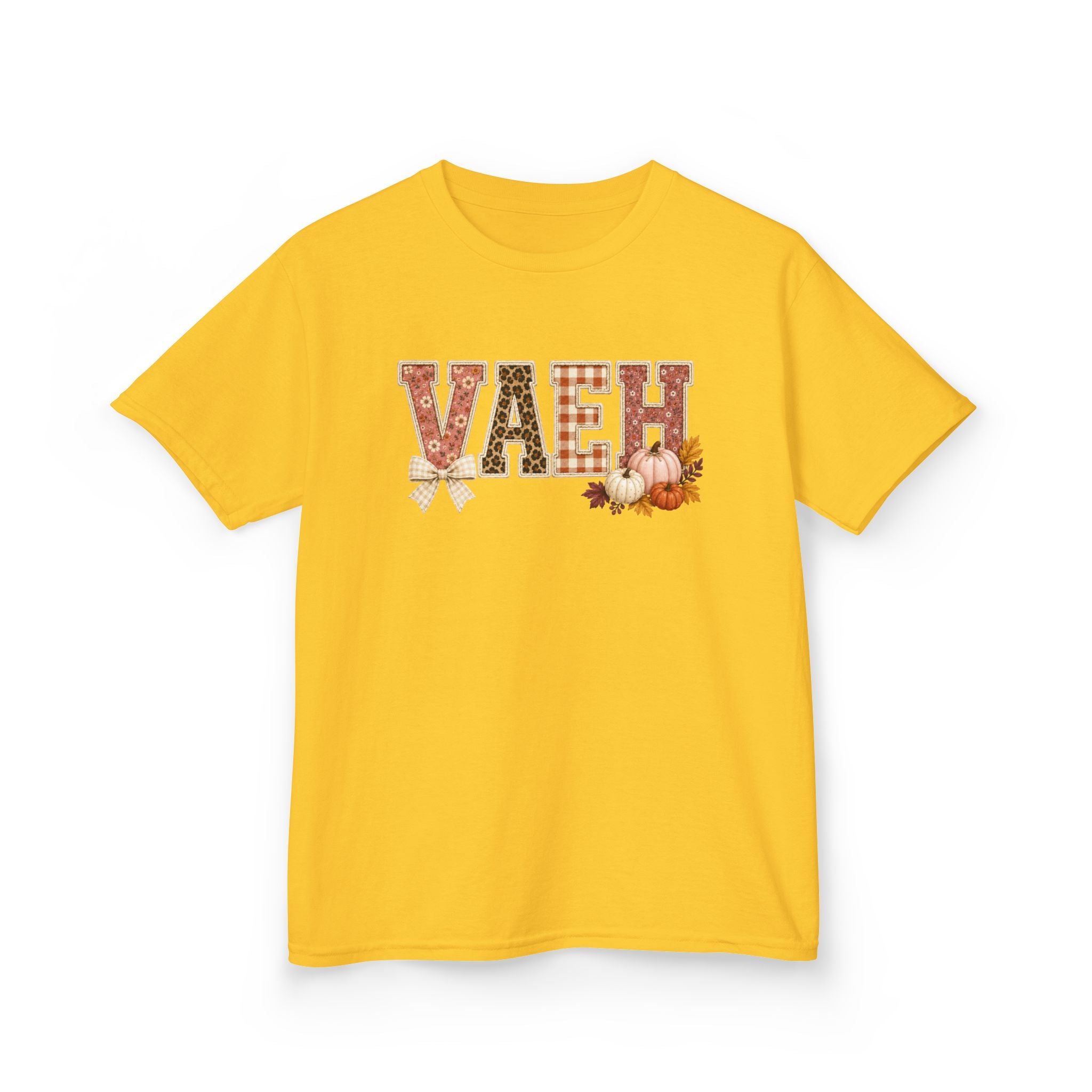Kids Tee — 'VAEH' Autumn Floral Native-Inspired Design