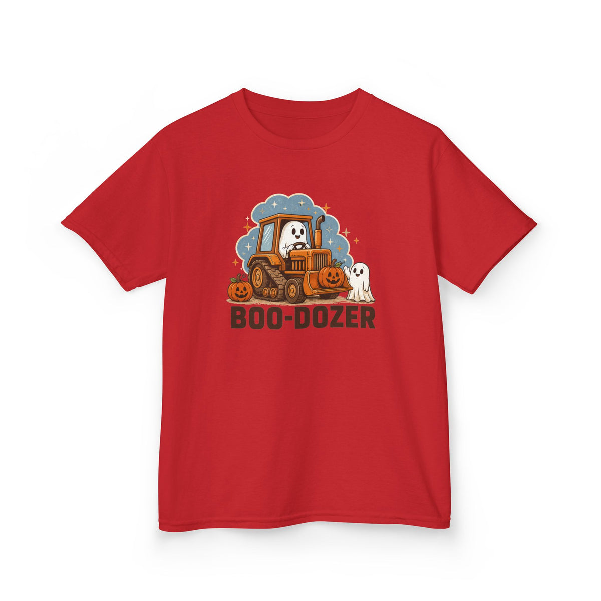 Kids Halloween 'Boo-dozer' T-Shirt — Cute Ghost Bulldozer Costume Tee