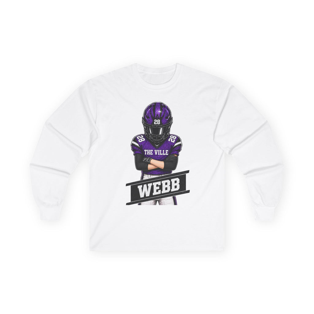 Webb Football Player Long Sleeve Tee — The Ville Team Fan Shirt