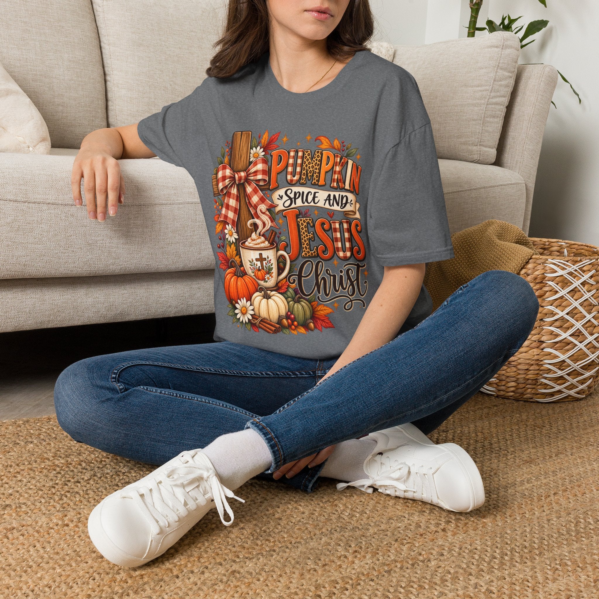 Pumpkin Spice and Jesus Fall T-Shirt