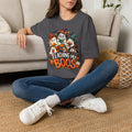 Halloween Teacher T-Shirt — "Teaching My Boos" Cute Ghosts & Pumpkins Tee