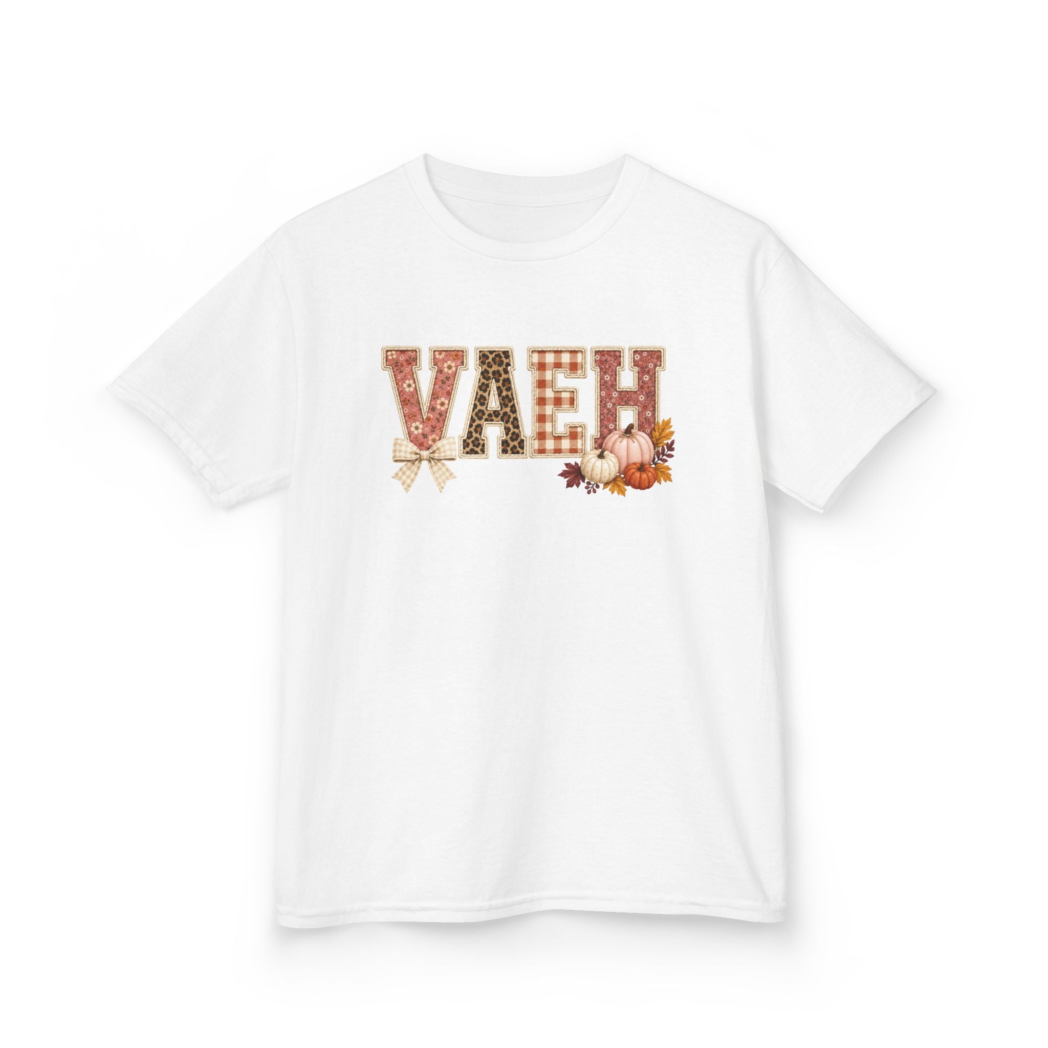 Kids Tee — 'VAEH' Autumn Floral Native-Inspired Design