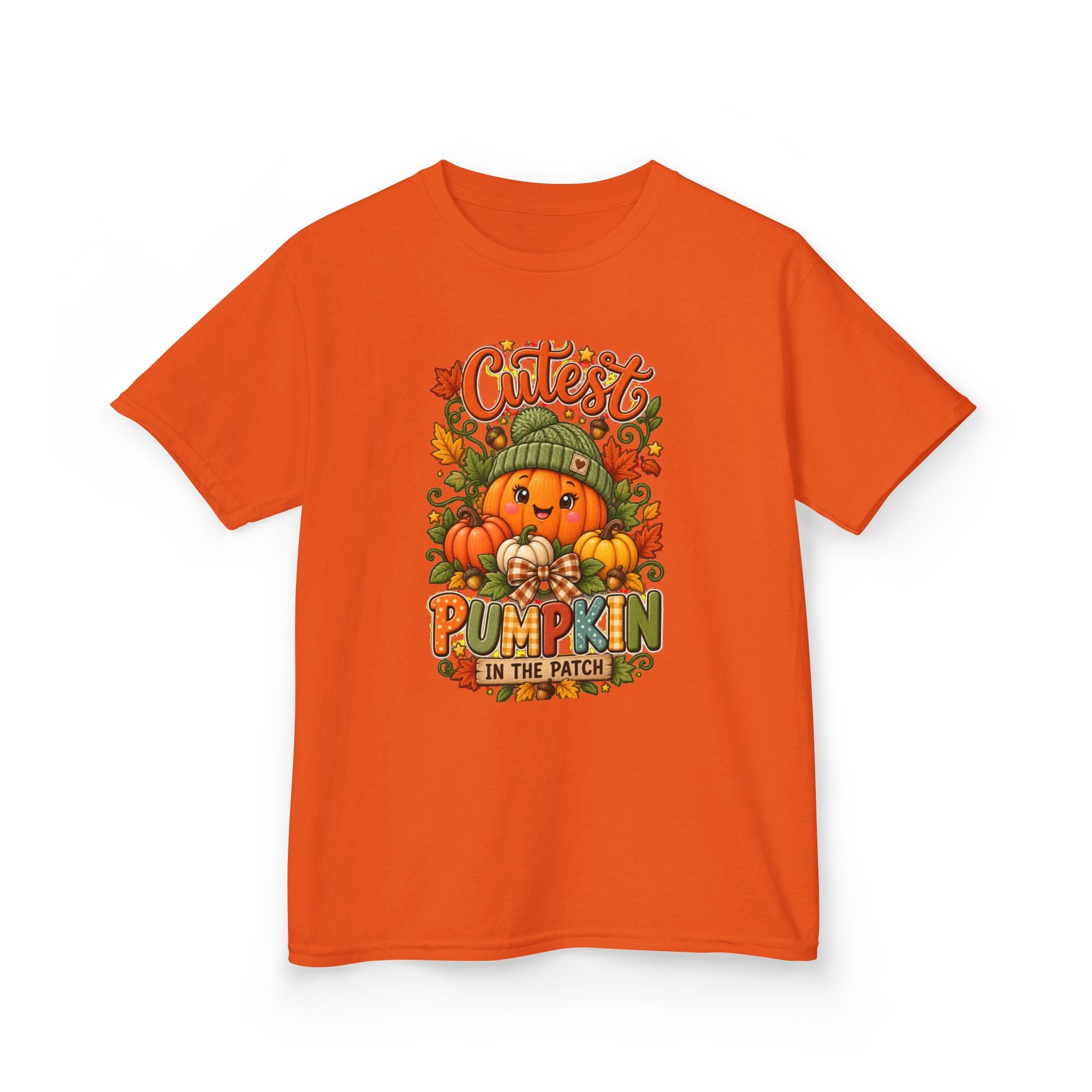 Kids "Cutest Pumpkin in the Patch" Tee — Fall Halloween Shirt for Toddlers