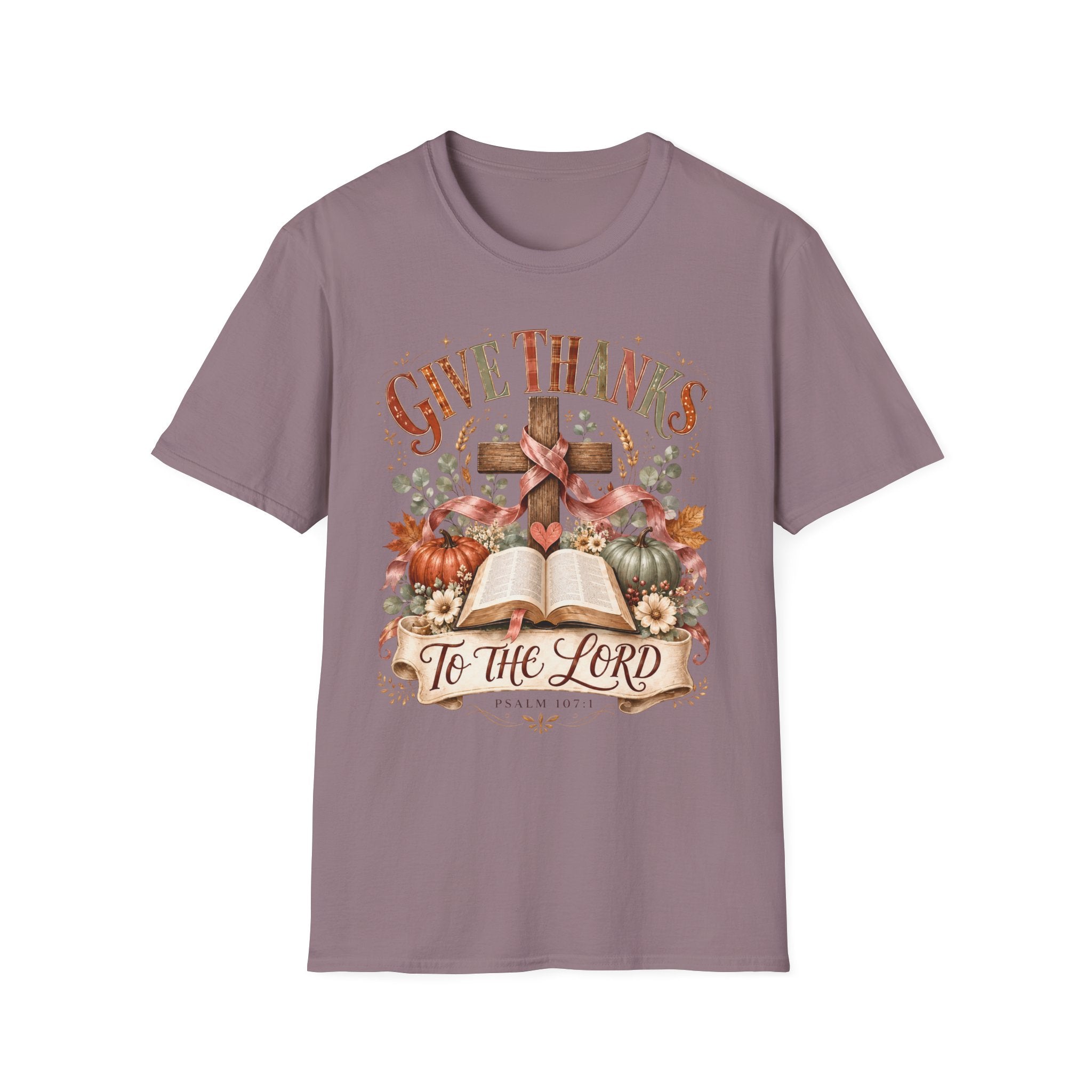Give Thanks Christian T-Shirt — “Give Thanks to the Lord” Fall Faith Tee