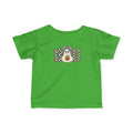 Infant Tee — 'BOO' Checkerboard Ghost Halloween Shirt for Baby