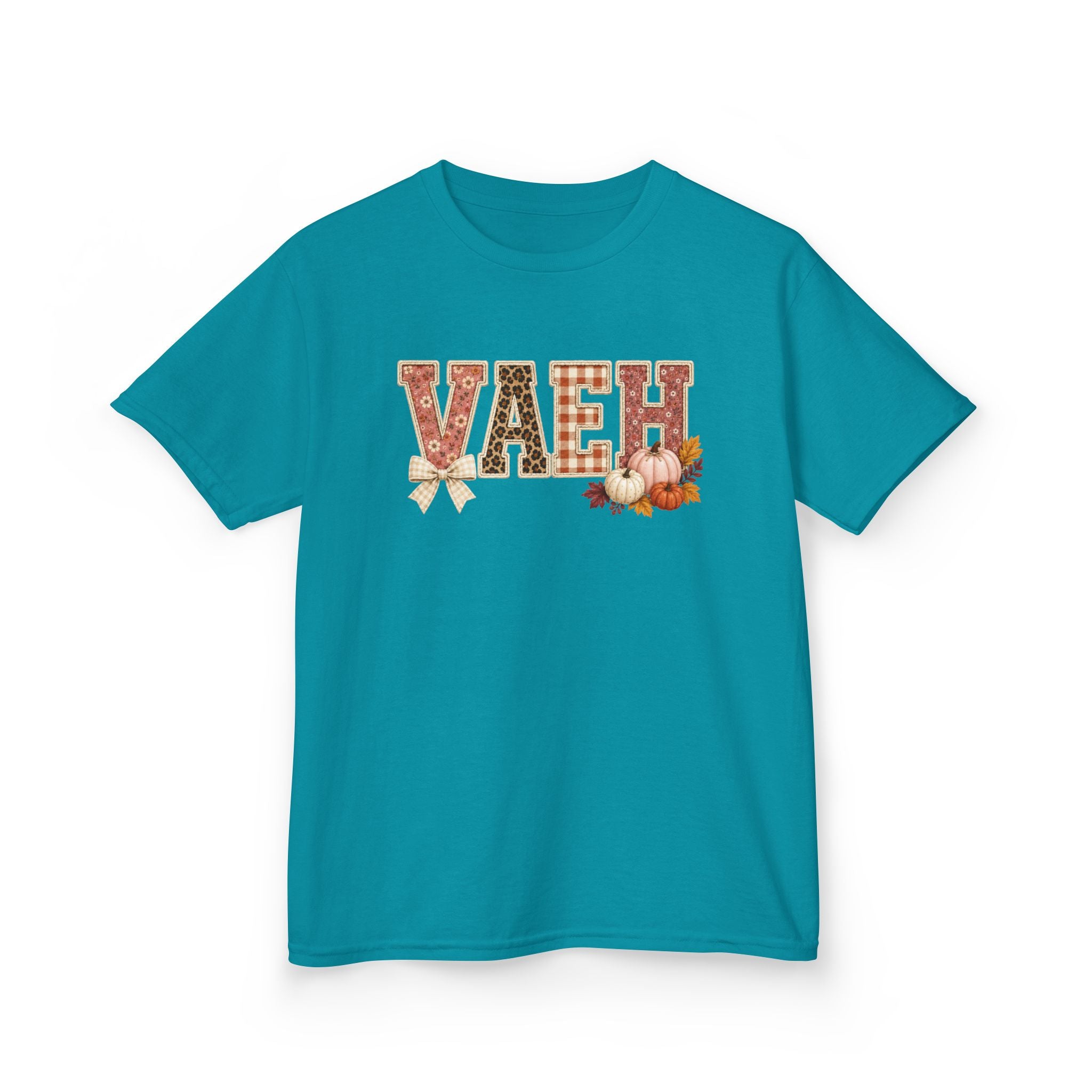 Kids Tee — 'VAEH' Autumn Floral Native-Inspired Design