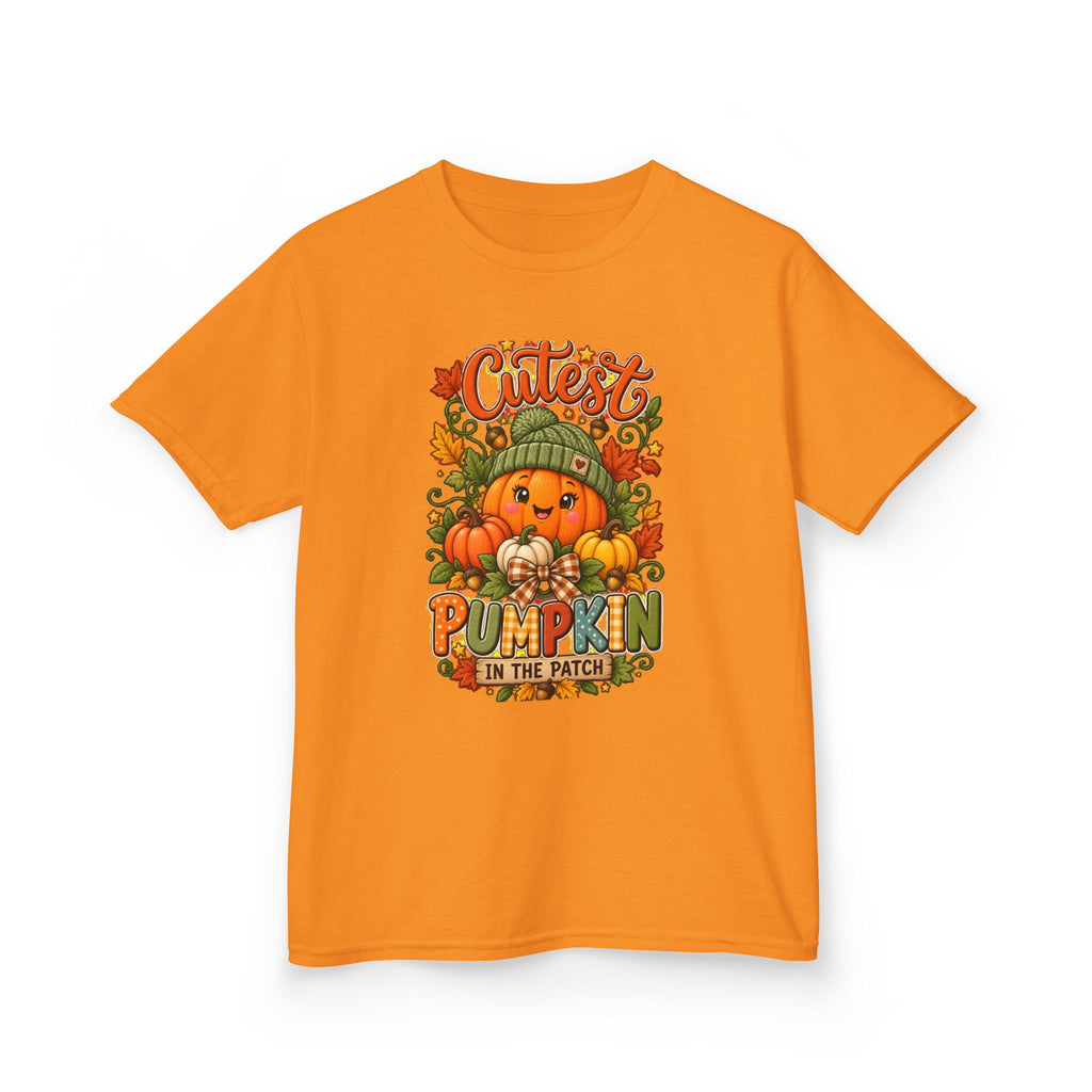 Kids "Cutest Pumpkin in the Patch" Tee — Fall Halloween Shirt for Toddlers