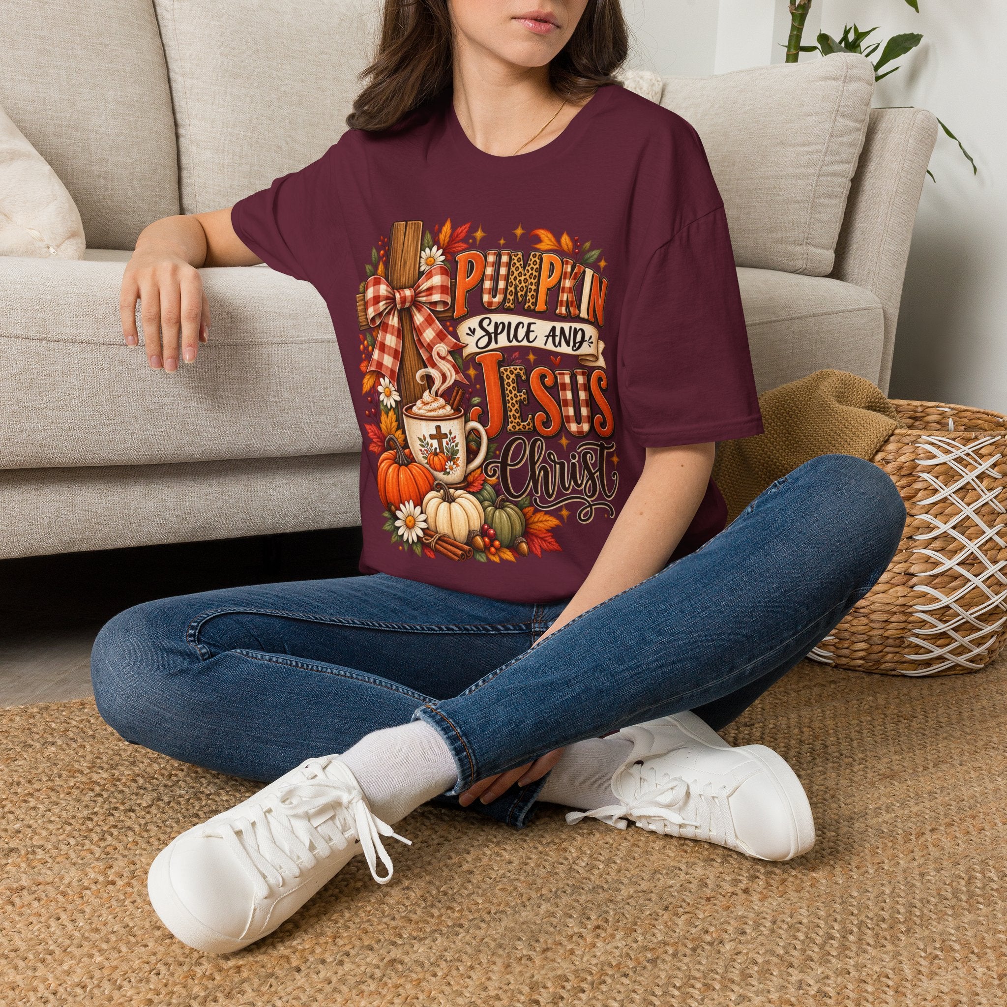 Pumpkin Spice and Jesus Fall T-Shirt