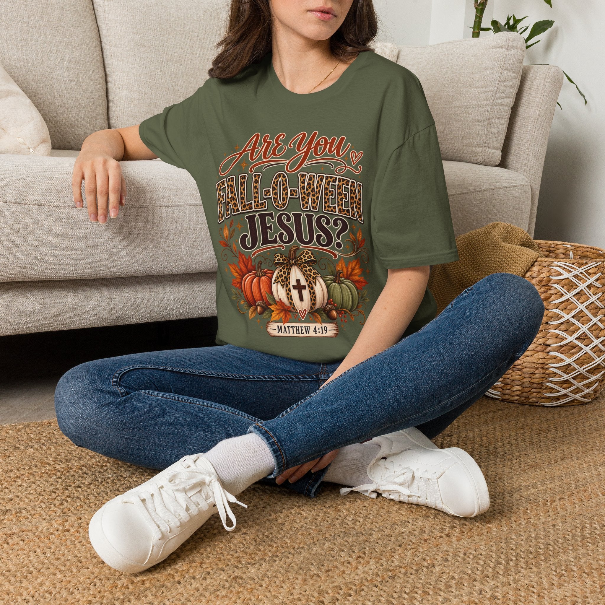 Are You Fall-O-Ween Jesus? T-Shirt — Christian Halloween Fall Graphic Tee